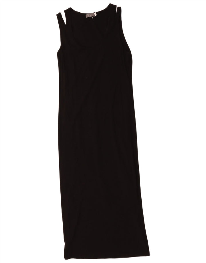Abito lungo senza maniche da donna MINT VELVET UK 12 Medio Nero