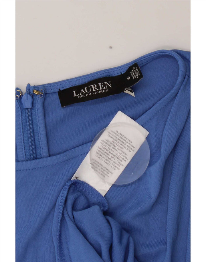 Abito tubino da donna Ralph Lauren US 10 grande poliestere blu