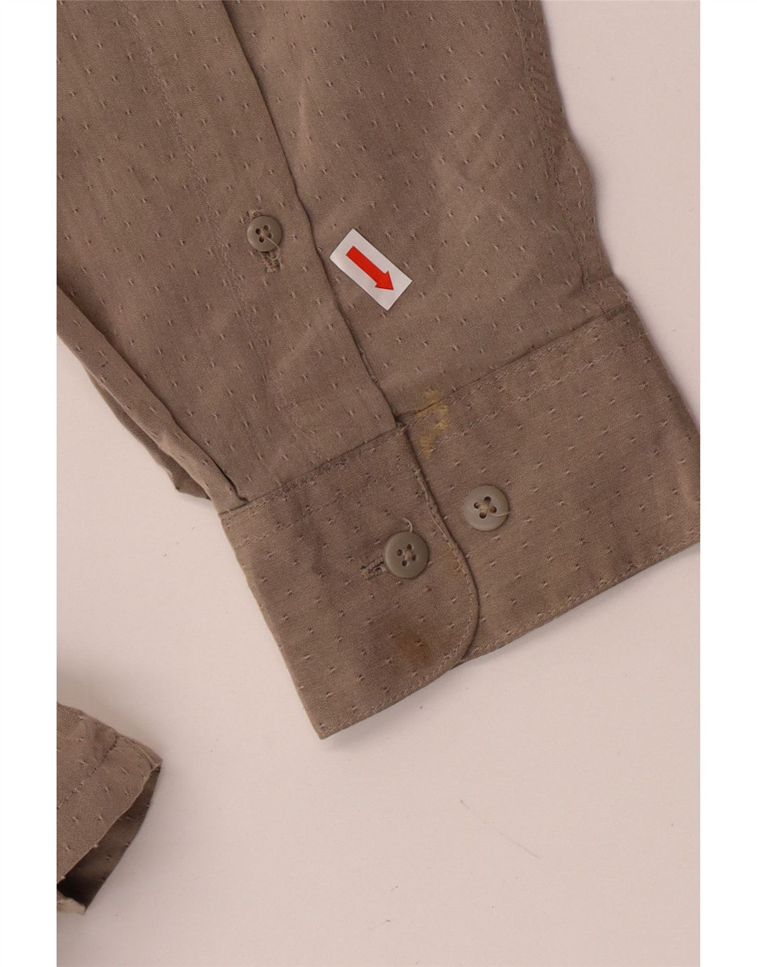 Camicia da uomo Pierre Cardin taglia 17 17 1/2 XL Rayon maculato grigio