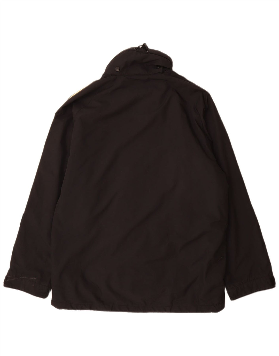 Giacca a vento con cappuccio da uomo Adidas UK 40/42 media nera in poliammide