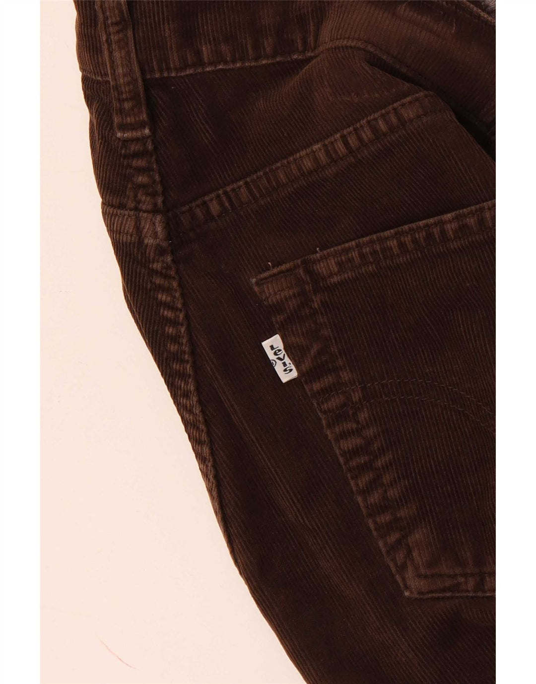 Pantaloni slim in velluto a coste da uomo Levi's W28 L29 Marrone