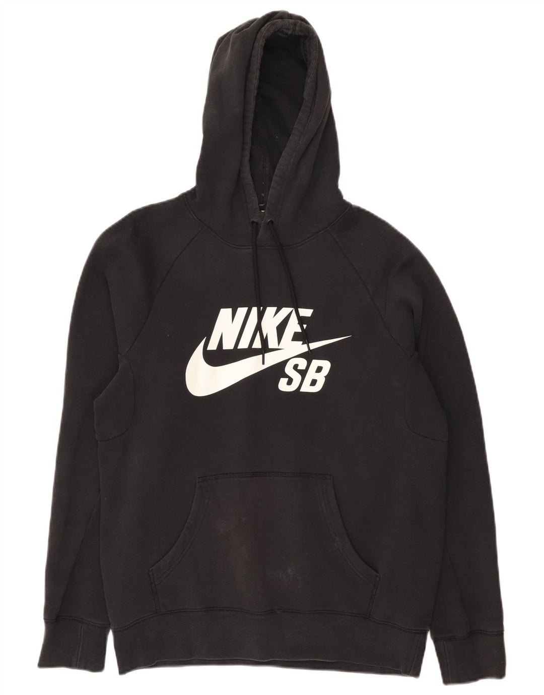 Felpa con cappuccio grafica Nike da uomo piccola in cotone nero