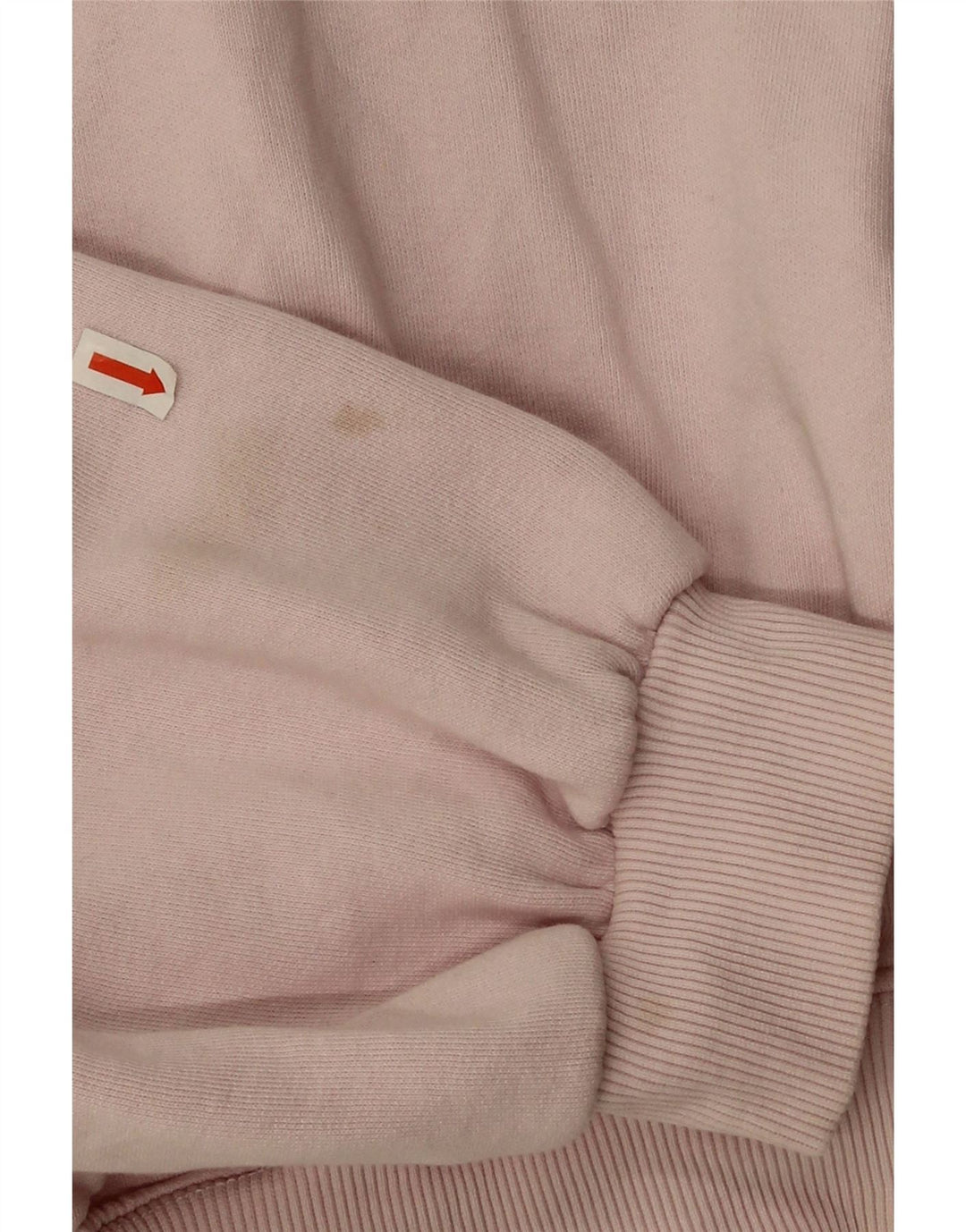 Felpa corta oversize da donna Zara, maglione UK 14, cotone rosa medio