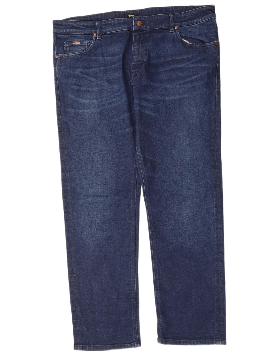 Jeans dritti da uomo HUGO BOSS W40 L32 cotone blu