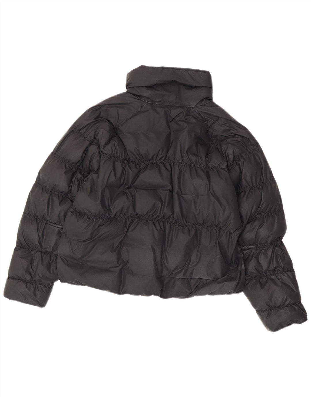 Giacca imbottita oversize corta Nike da donna UK 10 piccola poliestere nero