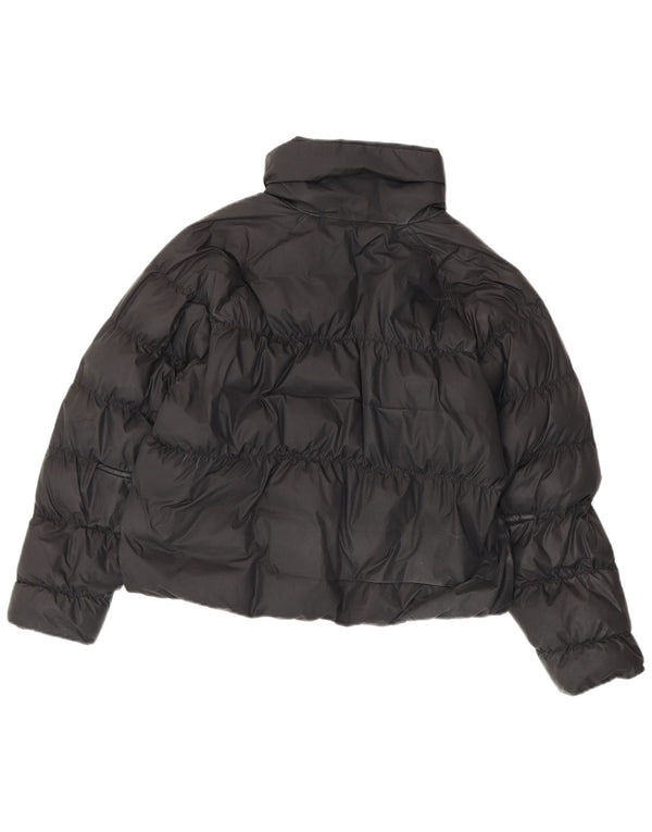 Giacca imbottita oversize corta Nike da donna UK 10 piccola poliestere nero