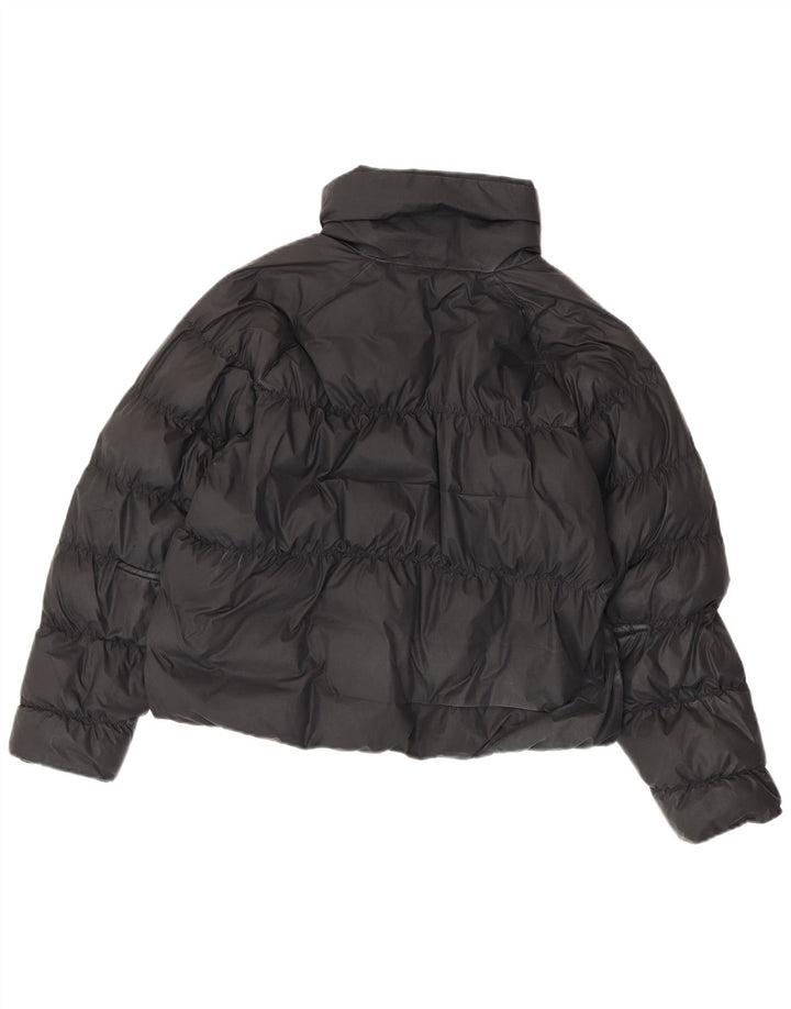 Giacca imbottita oversize corta Nike da donna UK 10 piccola poliestere nero