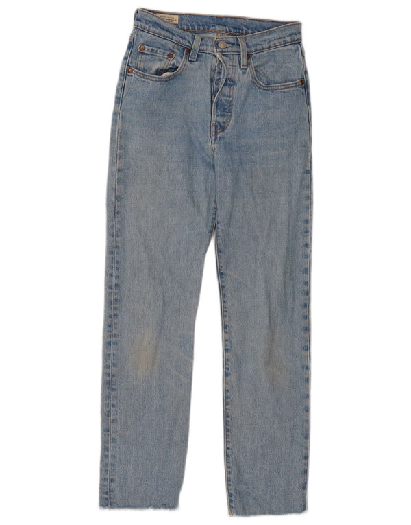 Jeans dritti 501 da donna Levi's W24 L28 cotone blu