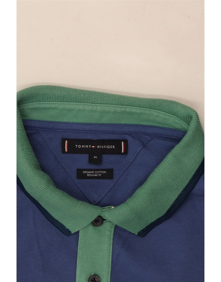 TOMMY HILFIGER Polo da uomo vestibilità regolare in cotone blu medio