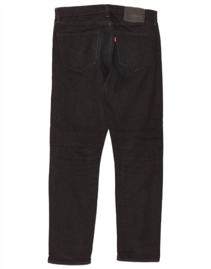 Levi's Uomo 508 Regular Tapered Jeans W30 L30 Cotone Nero