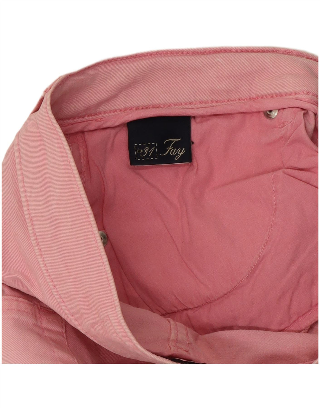 Jeans dritti da donna Fay W31 L27 cotone rosa