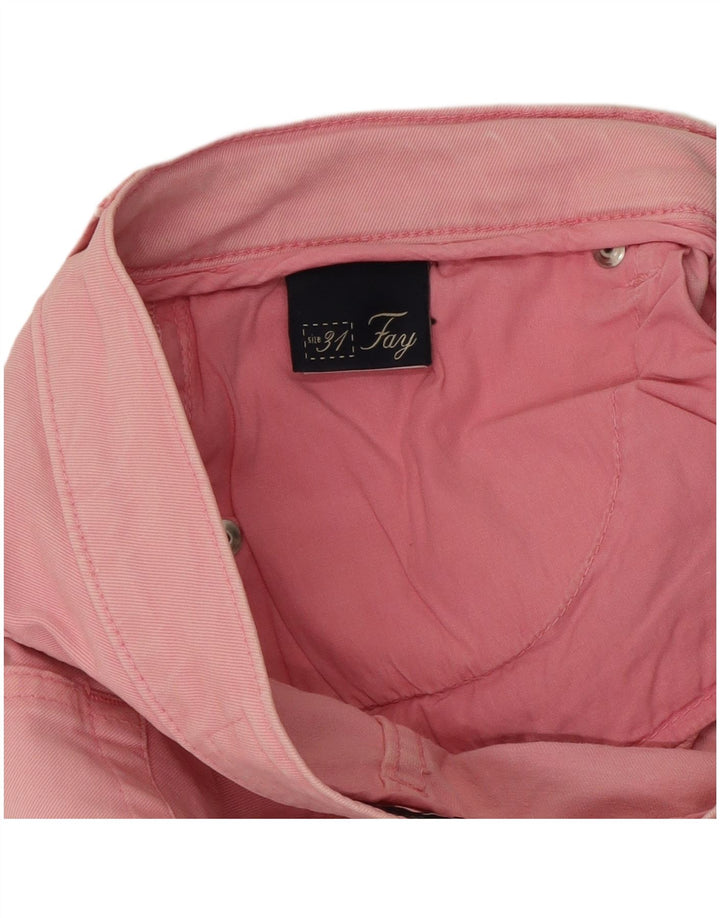 Jeans dritti da donna Fay W31 L27 cotone rosa