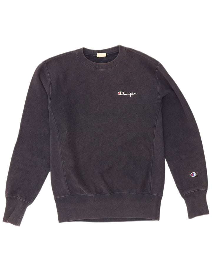 Felpa da uomo Champion Small in cotone blu navy