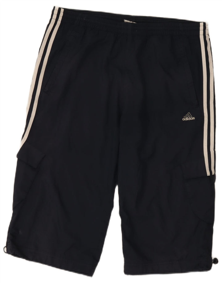 Pantaloncini sportivi Adidas da uomo cargo piccoli blu navy