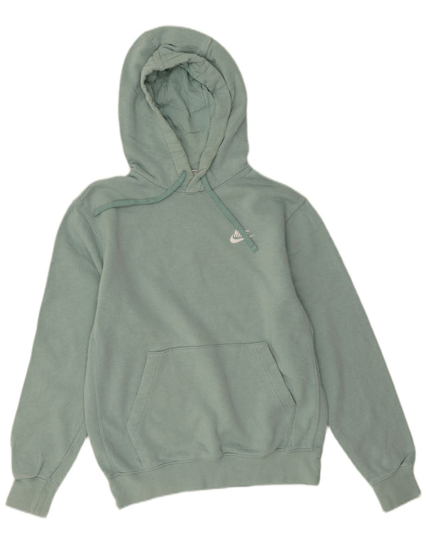 Felpa con cappuccio oversize da donna Nike UK 10 piccola in cotone verde