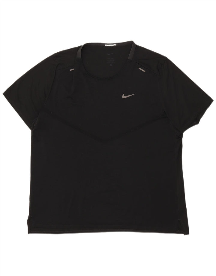 T-shirt NIKE da uomo Dri Fit Top XL poliestere nero