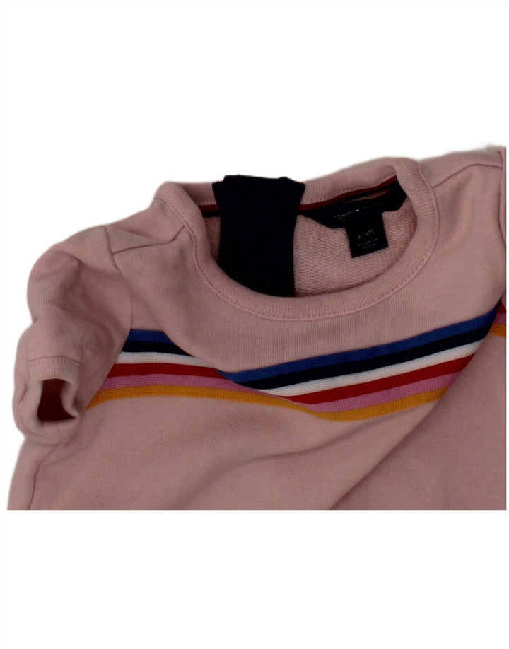 TOMMY HILFIGER Tutina Bambina 6-9 Mesi Cotone Rigato Rosa