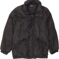FILA Mens Hooded Padded Jacket IT 44 XS Black Polyamide Vintage Fila and Second-Hand Fila from Messina Hembry 