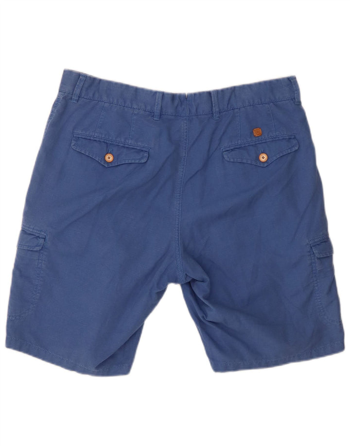 Pantaloncini cargo da uomo Massimo Dutti EU 42 Large W32 Blu