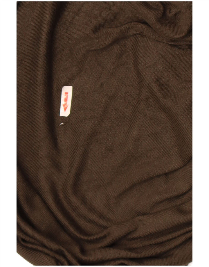 Maglione Zara da uomo con collo alto e viscosa media kaki