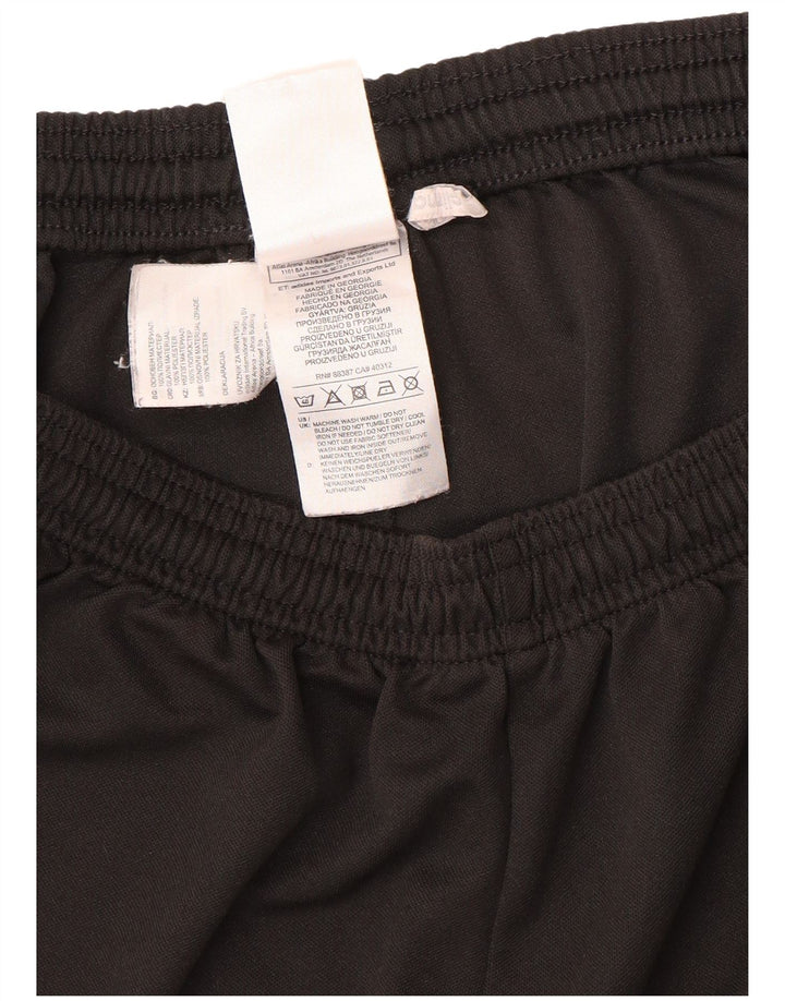 Pantaloncini sportivi Adidas Climalite da uomo grandi in poliestere nero