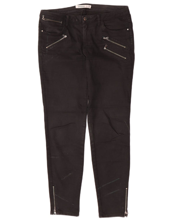Jeans skinny da donna Zara EU 42 Large W32 L28 Neri
