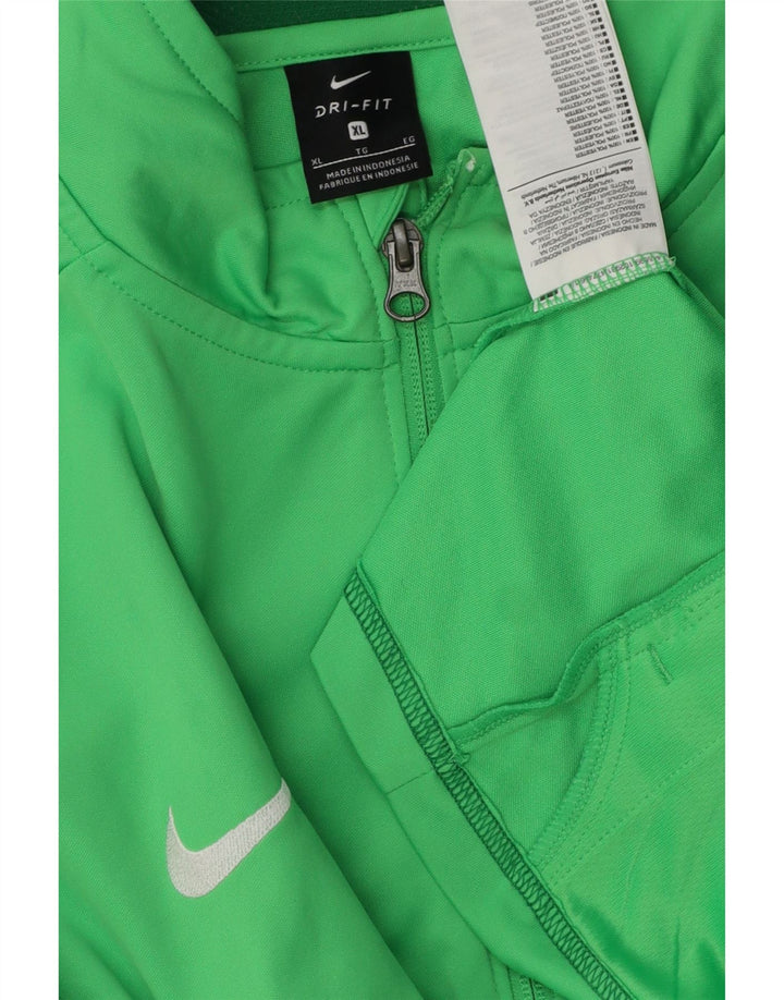 Giacca sportiva Nike da uomo con grafica XL XL verde in poliestere color block