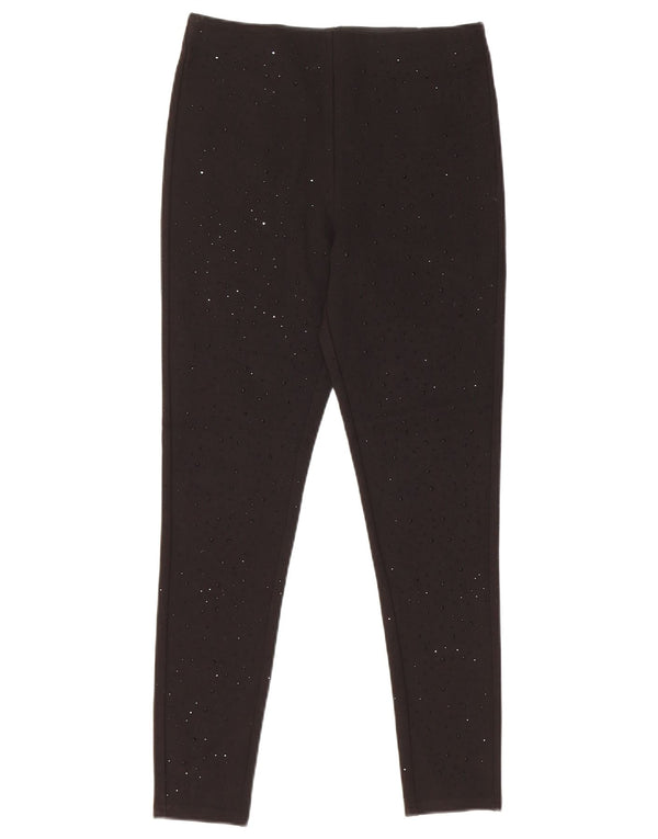 Leggings Zara da donna UK 10 piccoli in viscosa nera