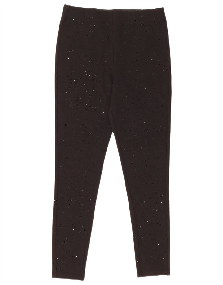 Leggings Zara da donna UK 10 piccoli in viscosa nera