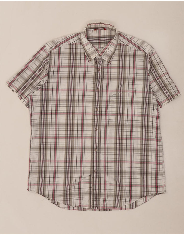 CARRERA Camicia a maniche corte da uomo XL a quadri multicolore