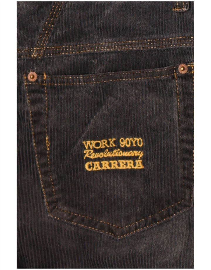 Pantaloni dritti da uomo in velluto a coste Carrera W33 L31 Grigi