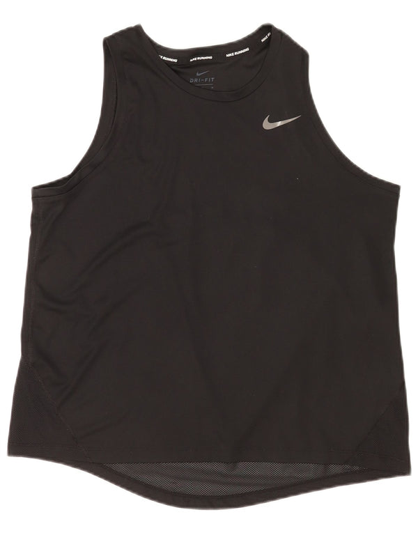 Canotta Nike Dri Fit da donna UK 14 medio nero poliestere