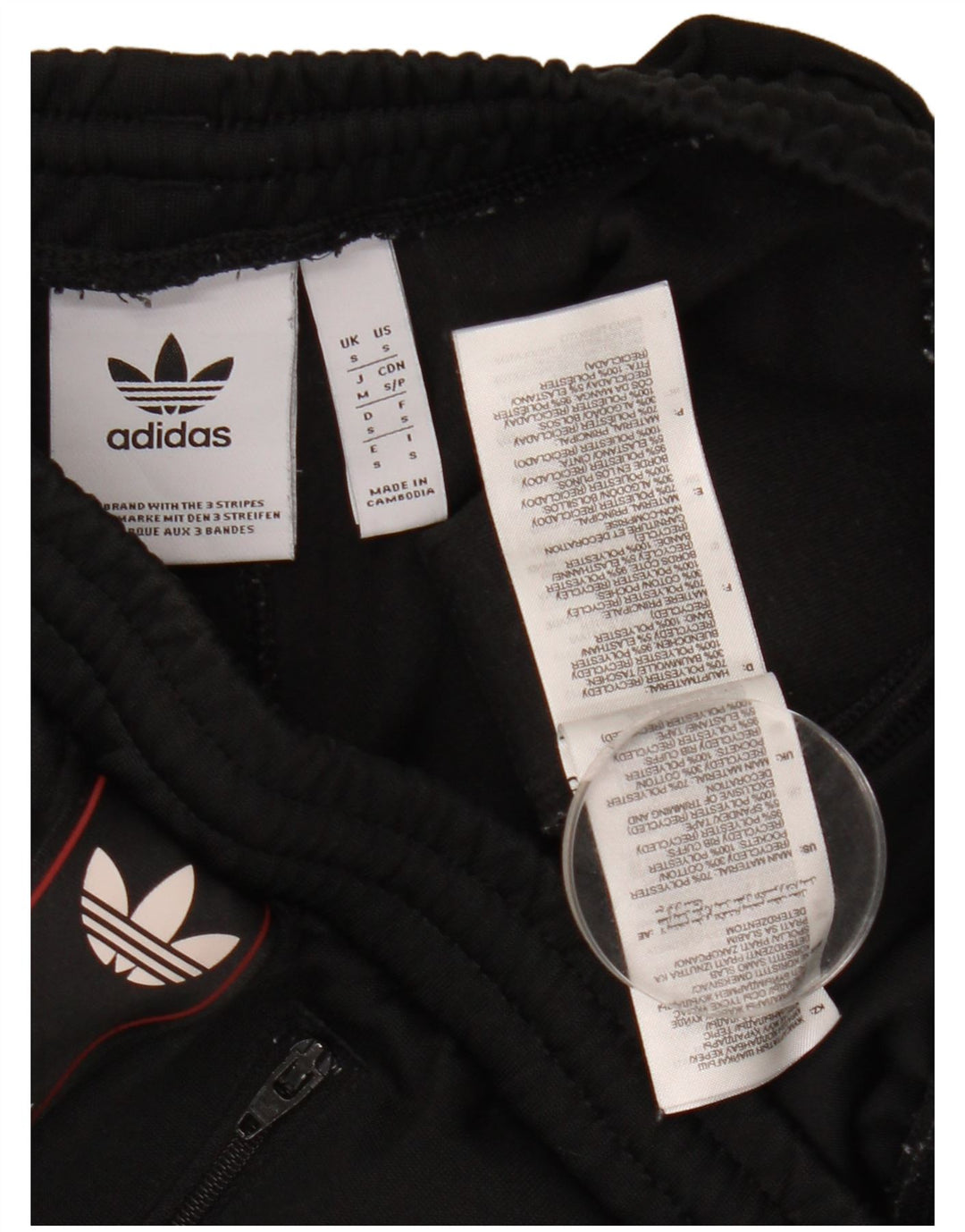Pantaloni da tuta grafica da uomo Adidas Joggers piccoli in poliestere nero