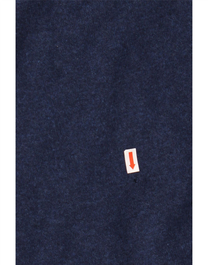 Gant Maglione da uomo girocollo maglione piccolo in lana blu navy