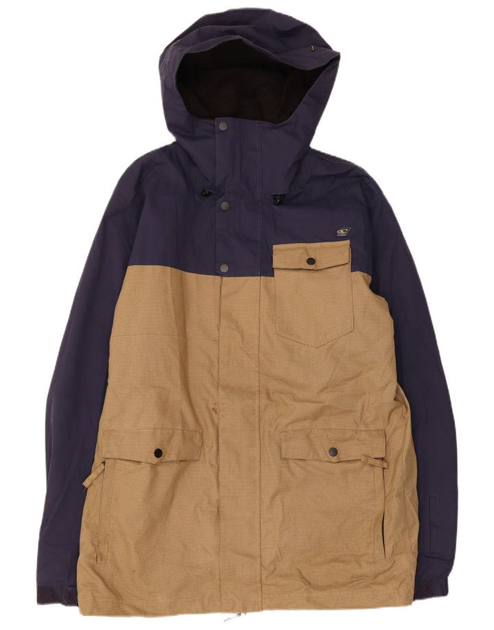 Giacca a vento con cappuccio da uomo O'Neill UK 38 Medium Navy Blue Colourblock