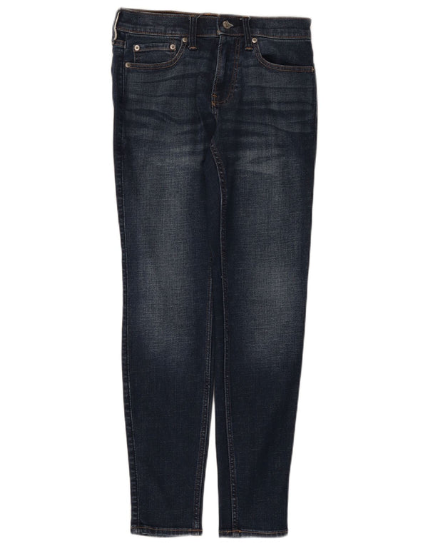 Jeans Hollister Super Skinny da Donna W28 L30 Cotone Blu Navy