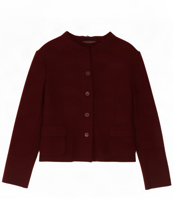 Aspesi Giacca blazer da donna a 4 bottoni IT 40 Small Bordeaux Lana
