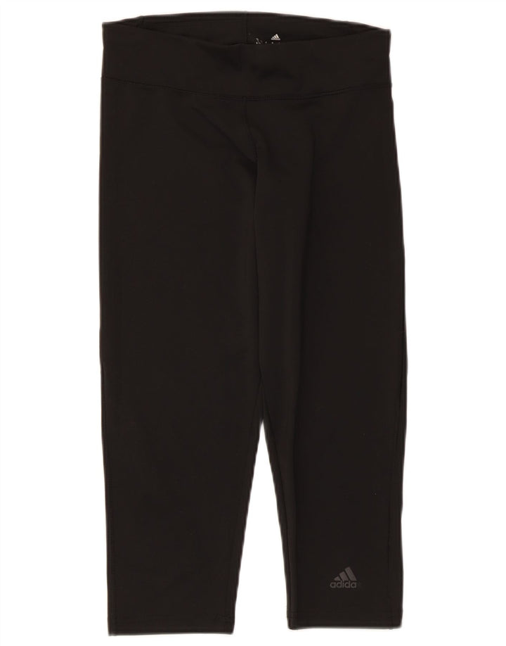 Leggings Adidas Climalite Capri da donna UK 8/10 piccolo nero