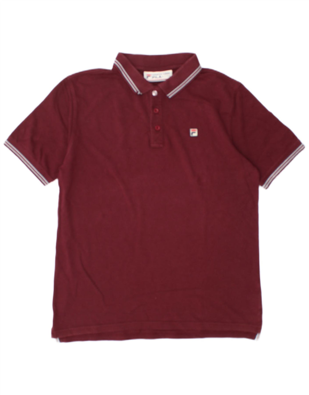 Polo da uomo Fila Large in cotone marrone