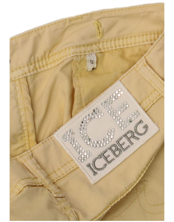 Pantaloni cropped slim da donna ICEBERG W27 L25 gialli