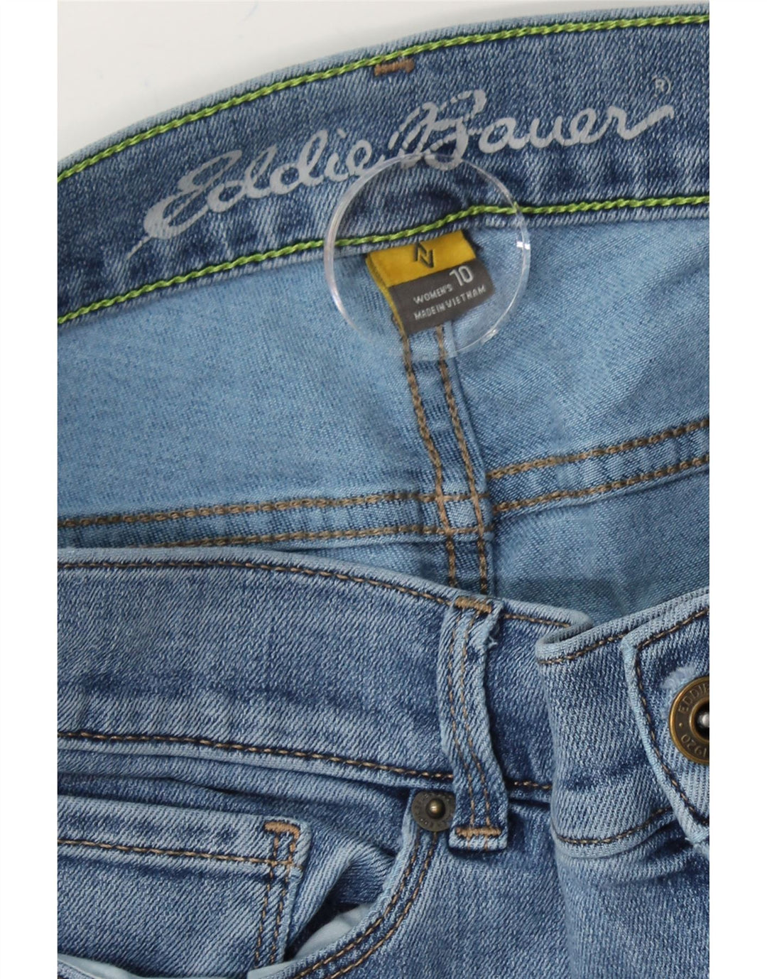 EDDIE BAUER Womens Slim Jeans US 10 Large W32 L30 Blue Cotton Vintage Eddie Bauer and Second-Hand Eddie Bauer from Messina Hembry 