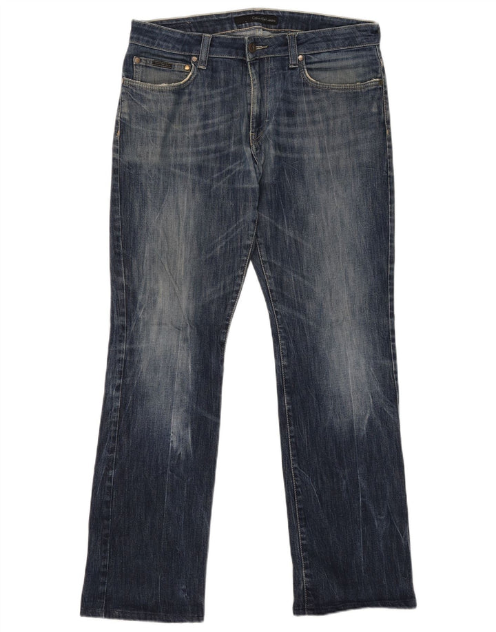 Jeans dritti da uomo Calvin Klein W34 L31 Blu Navy