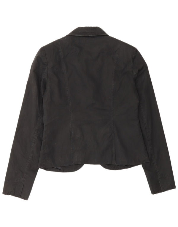 Giacca blazer da donna a 1 bottone Gap UK 6 XS cotone nero