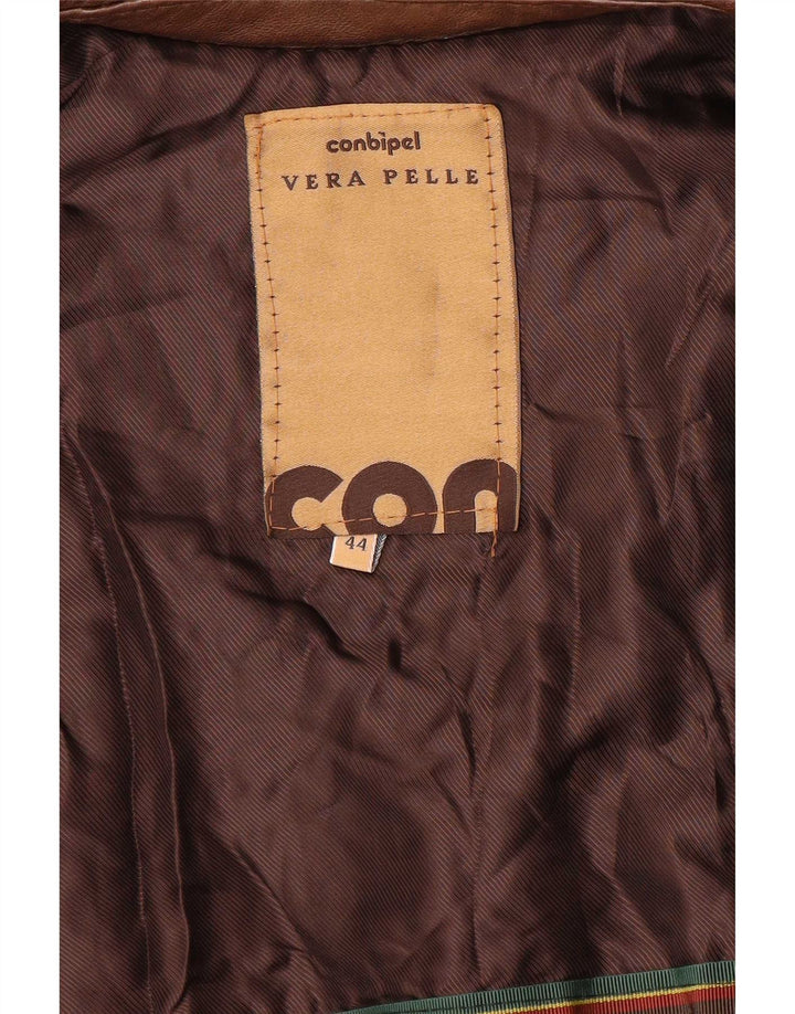 Giubbotto Bomber In Pelle Donna Conbipel IT 44 Marrone Medio