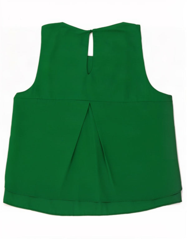 Camicetta senza maniche da donna Zara UK 6 XS poliestere verde