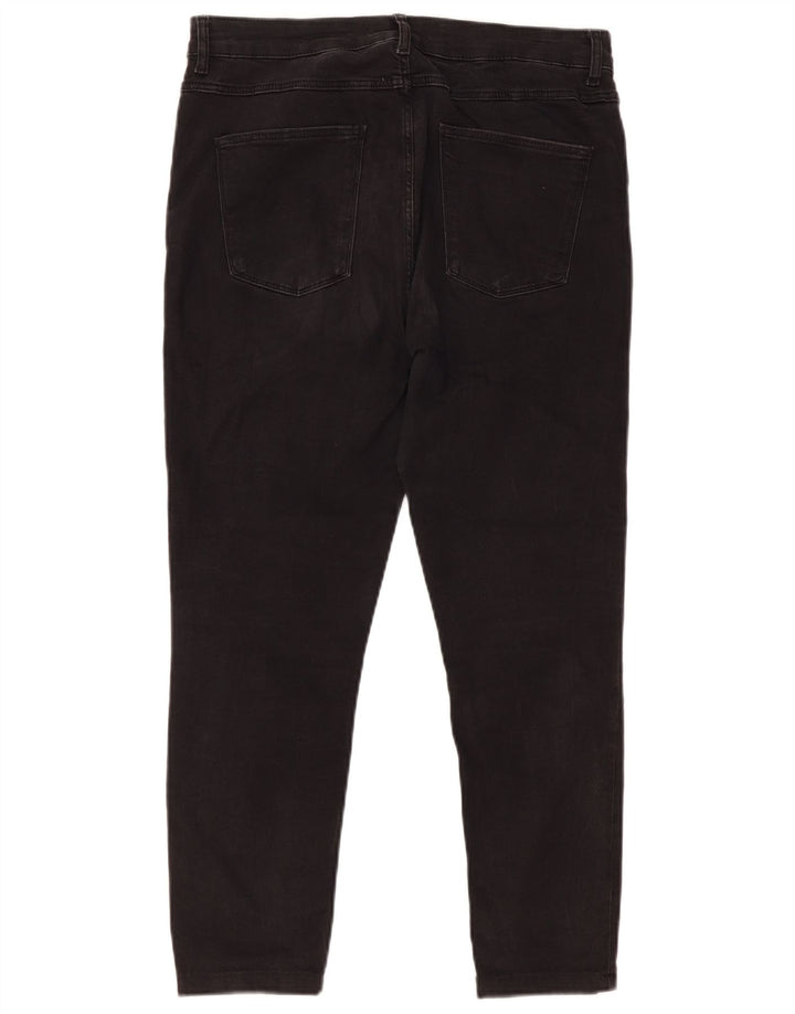 Jeans slim da donna Zara EU 44 XL W34 L24 Nero