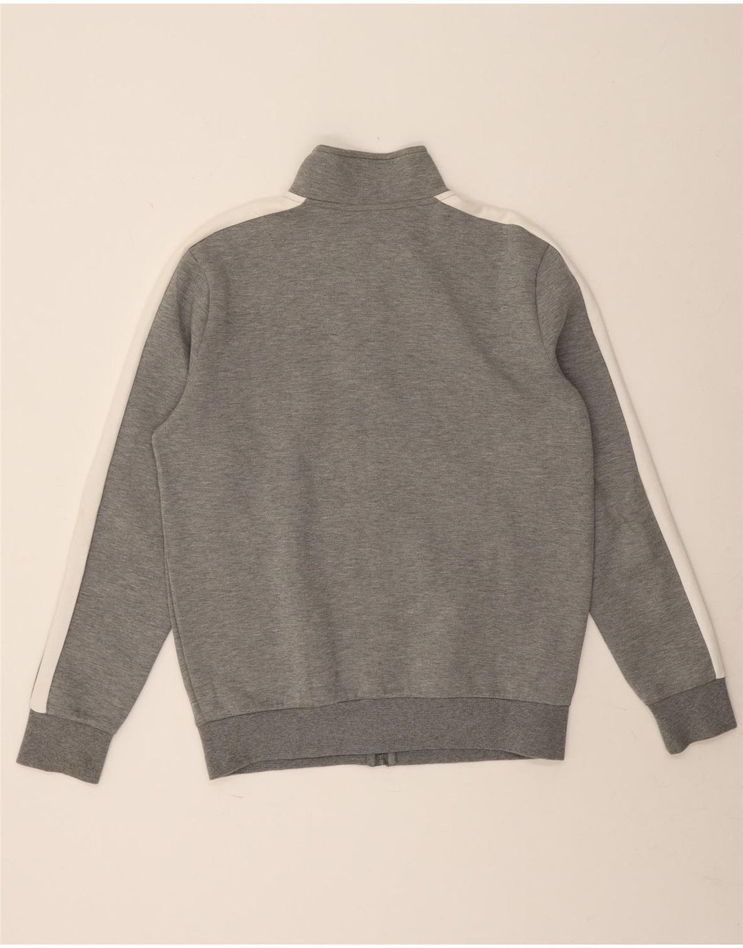 Giacca da tuta da uomo Puma Large in cotone color block grigio