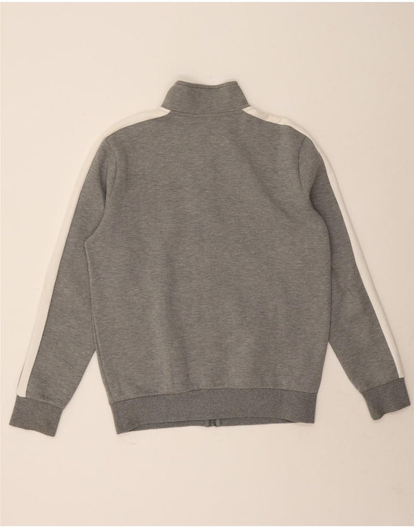 Giacca da tuta da uomo Puma Large in cotone color block grigio
