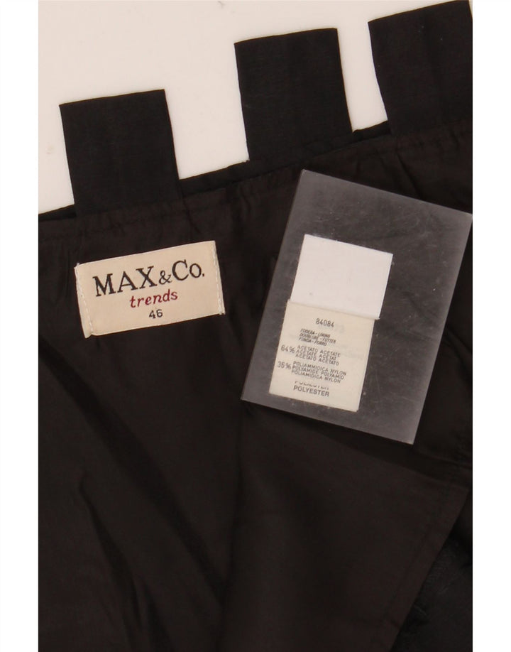 MAX & CO. Minigonna da donna IT 46 Large W34 Acetato nero