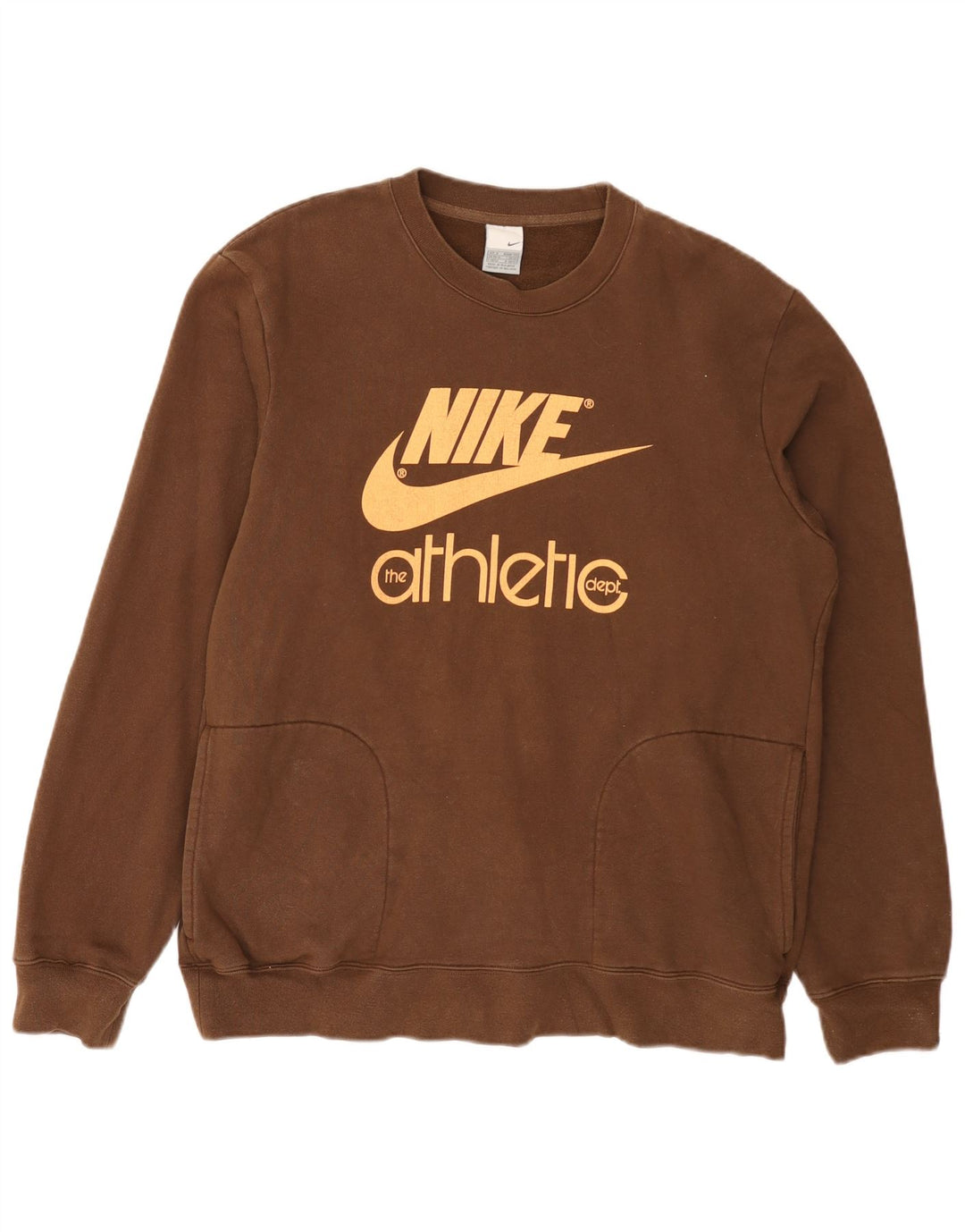 Felpa grafica da uomo Nike Felpa UK 39/41 Cotone marrone medio